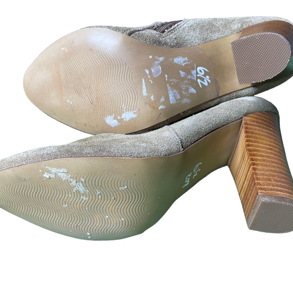 Cynthia Rowley DLUXE tan suede boots size 6.5M - Picture 7 of 12